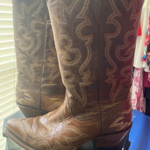 Coral Western Cowgirl Boots